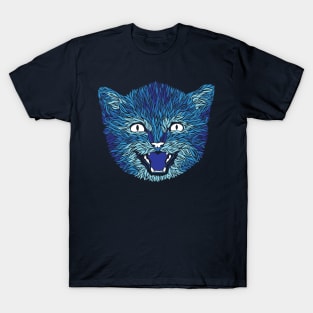 Blue Furry Kitten T-Shirt